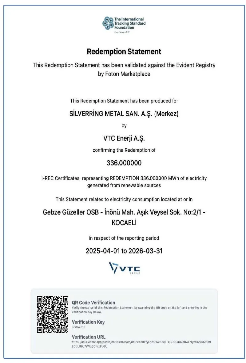 I-REC Yeşil Enerji (Merkez)