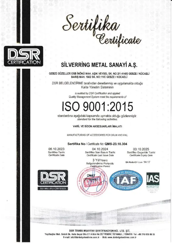 ISO 9001 Kalite Yönetim Sistemi